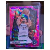 RUDY GOBERT 2024-25 PANINI PRIZM PINK CRACKED ICE