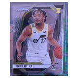 KYSHAWN GEORGE RED CRACKED ICE ROOKIE CARD & ISAIAH COLLIER ROOKIE CARD