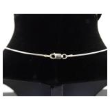 .925 Sterling Silver Topaz Pendant Necklace