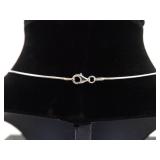 .925 Sterling Silver Turquoise Howlite Pendant Necklace