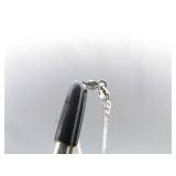 .925 Sterling Silver Amethyst Pendant Necklace