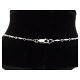 .925 Sterling Silver Authentic Pearl and Onyx Pendant Necklace