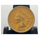 1867 Indian Head Penny VG Grade