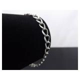 .925 Sterling Silver Empty Charm Bracelet