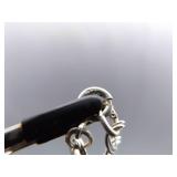 .925 Sterling Silver Empty Charm Bracelet