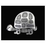 .925 Sterling Silver Turtle Brooch