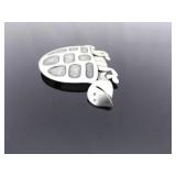 .925 Sterling Silver Turtle Brooch