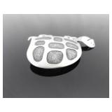 .925 Sterling Silver Turtle Brooch