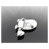 .925 Sterling Silver Turtle Brooch