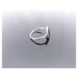 .925 Sterling Silver Onyx Ring Size 8
