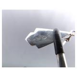 .925 Sterling Silver Art Nouveau Onyx Dangle Post Earrings