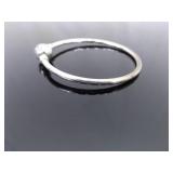 .925 Sterling Silver Pandora Snowflake Bangle Bracelet “Unique as you are" Size 6.5 in Original Box