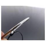 .925 Sterling Silver Pandora Snowflake Bangle Bracelet “Unique as you are" Size 6.5 in Original Box