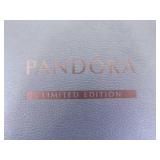 .925 Sterling Silver Pandora Snowflake Bangle Bracelet “Unique as you are" Size 6.5 in Original Box