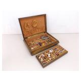 Jewelry Box of Higher End Designer Coro, Trifari, Eisenberg, etc. Costume Jewelry