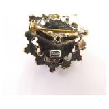 Jewelry Box of Higher End Designer Coro, Trifari, Eisenberg, etc. Costume Jewelry