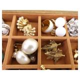 Jewelry Box of Higher End Designer Coro, Trifari, Eisenberg, etc. Costume Jewelry