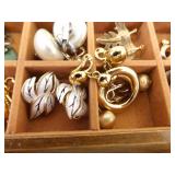 Jewelry Box of Higher End Designer Coro, Trifari, Eisenberg, etc. Costume Jewelry