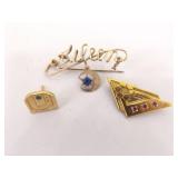 Lot of Misc. Gold Filled etc. Vintage Fraternal, Rotary, Club, etc. Pins