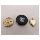 Lot of Misc. Gold Filled etc. Antique and Vintage Lockets, Compacts, etc.