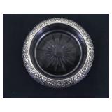 Lot of 6 Sterling Silver .925 Rimmed Coasters