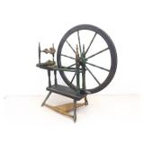 Antique Wood Spinning Wheel