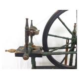 Antique Wood Spinning Wheel