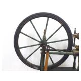 Antique Wood Spinning Wheel