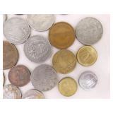 Lot of Vintage Foreign Coins and Bills