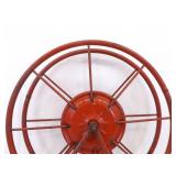 Antique Dixon Metal Fire Hose Holder Reel