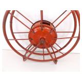 Antique Dixon Metal Fire Hose Holder Reel