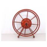 Antique Dixon Metal Fire Hose Holder Reel