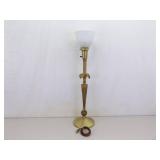 Vintage Rembrandt Brass Hollywood Regency 29" Tall WORKING Table Lamp