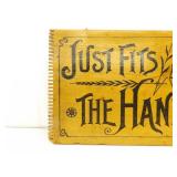 Antique Lenox Soap Wood Crate Sign