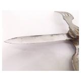 Lot of Vintage Feuerhand 175 Oil Lantern, Camping Utensil Set, Pocket Knives, etc.