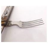 Lot of Vintage Feuerhand 175 Oil Lantern, Camping Utensil Set, Pocket Knives, etc.