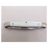 Lot of Vintage Feuerhand 175 Oil Lantern, Camping Utensil Set, Pocket Knives, etc.