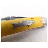 Lot of Vintage Feuerhand 175 Oil Lantern, Camping Utensil Set, Pocket Knives, etc.