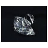 2 Larger 3" Swarovski Swan Figurines
