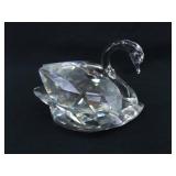 2 Larger 3" Swarovski Swan Figurines