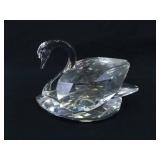 2 Larger 3" Swarovski Swan Figurines