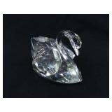 2 Larger 3" Swarovski Swan Figurines