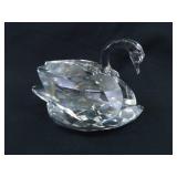 2 Larger 3" Swarovski Swan Figurines