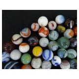 Lot of Vintage and Antique Marbles