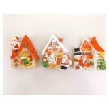 Lot of Vintage Blow Mold, etc. Christmas Ornaments