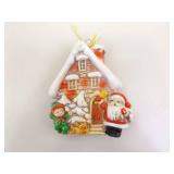 Lot of Vintage Blow Mold, etc. Christmas Ornaments