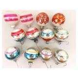 Lot of Vintage Blow Mold, etc. Christmas Ornaments