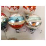 Lot of Vintage Blow Mold, etc. Christmas Ornaments