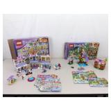 2 Sets of Lego Friends #41058 and #41038 with Mini Figures and Original Boxes