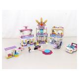 2 Sets of Lego Friends #41058 and #41038 with Mini Figures and Original Boxes